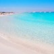 Illetes Formentera East tanga beach with tropical turquoise Mediterranean sea